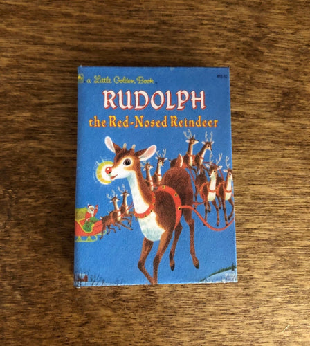 Rudolph Red-Nosed Reindeer doll sized miniature book for 18 inch American Girl Dolls