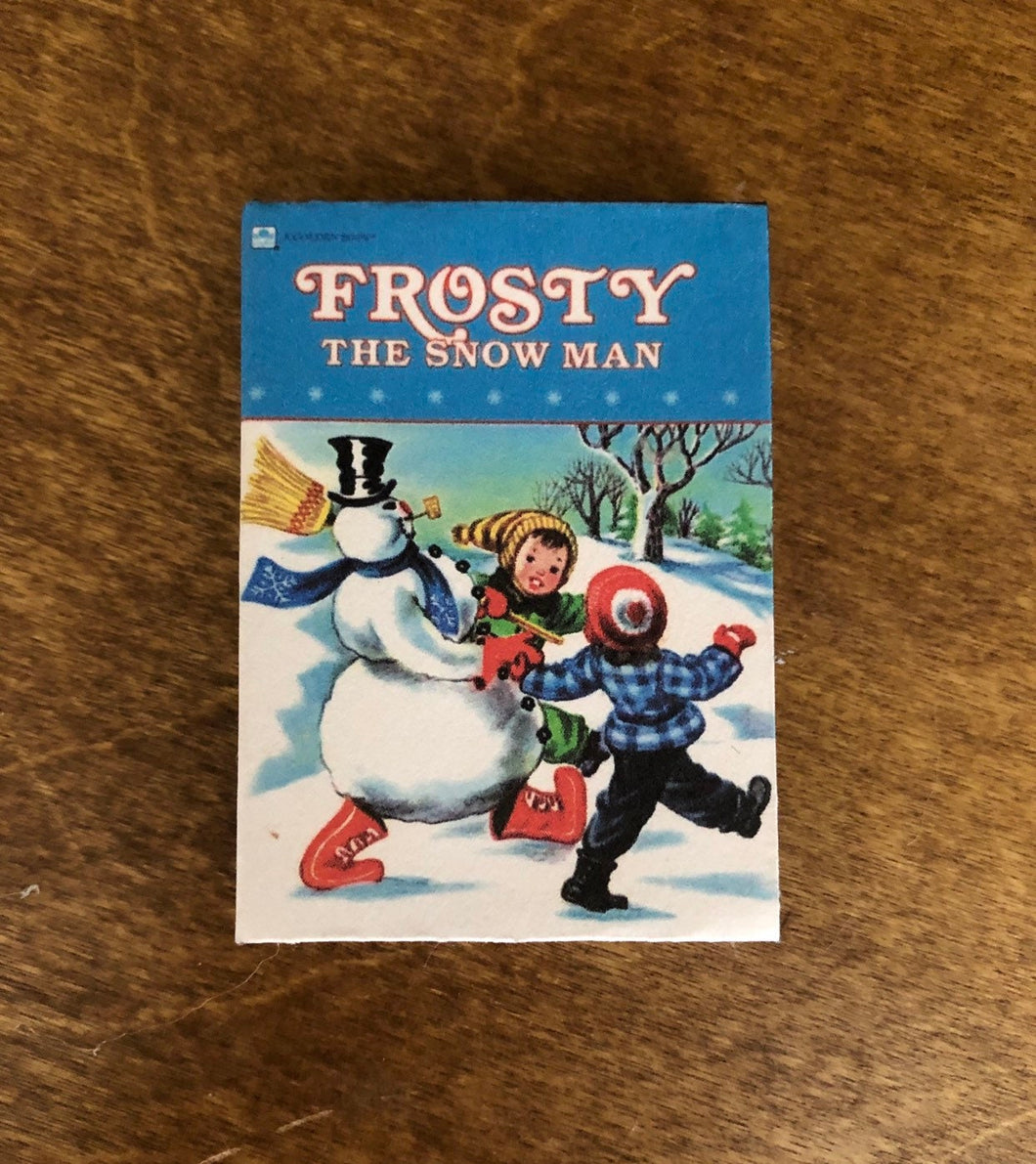 Frosty The Snowman doll sized miniature book for 18 inch American Girl Dolls 1:3 Scale