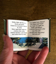 Load image into Gallery viewer, T&#39;was The Night Before Christmas doll sized miniature book for 18 inch American Girl Dolls 1:3 Scale
