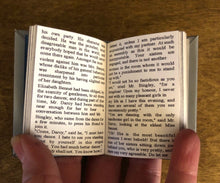 Load image into Gallery viewer, Jane Austens Pride and Prejudice 1:3 Scale doll sized miniature book for 18 inch American Girl Dolls
