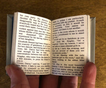 Load image into Gallery viewer, Jane Austens Trio of miniature books for 18 inch American Girl Dolls - Sense and Sensibility, Emma &amp; Pride and Prejudice 1:3 Scale
