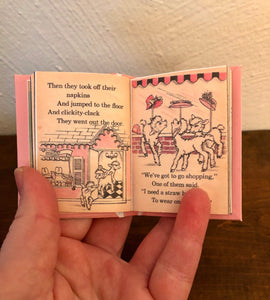 Little Bo-Peep doll sized miniature book for 18 inch American Girl Dolls 1:3 Scale