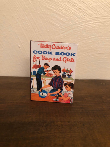 Cookbook for Boys & Girls doll sized miniature book for 18 inch American Girl Dolls