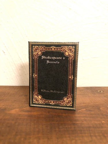 Shakespeare’s Sonnets doll sized miniature book for 18 inch American Girl Dolls 1:3 Scale