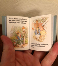 Load image into Gallery viewer, Tale of Peter Rabbit Miniature Book for American Girl Doll Molly 1:3 Scale
