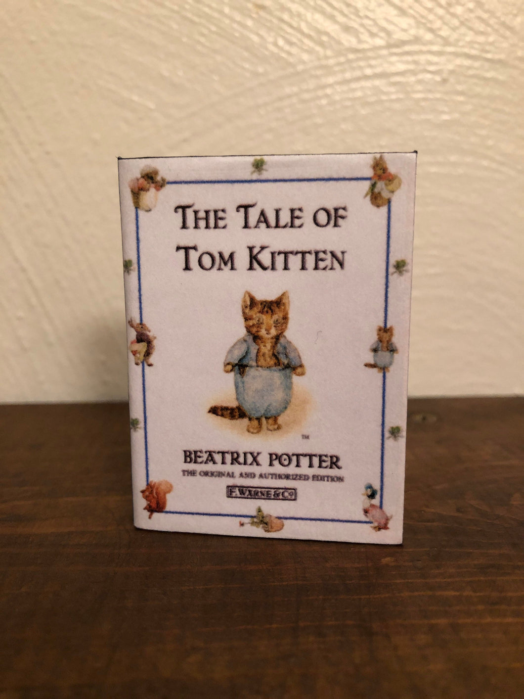 Tale of Tom Kitten Miniature Book for 18 inch American Girl Dolls 1:3 Scale