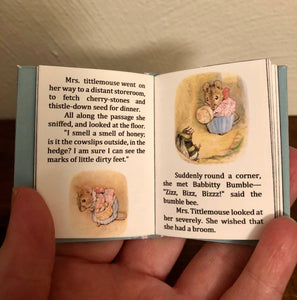 Mrs. Tittlemouse by Beatrix Potter miniature book for 18 inch American Girl Dolls 1:3 Scale
