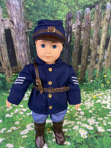 Civil War Uniform for 18 inch Boy Doll (Made To Order 2 week turn around time)