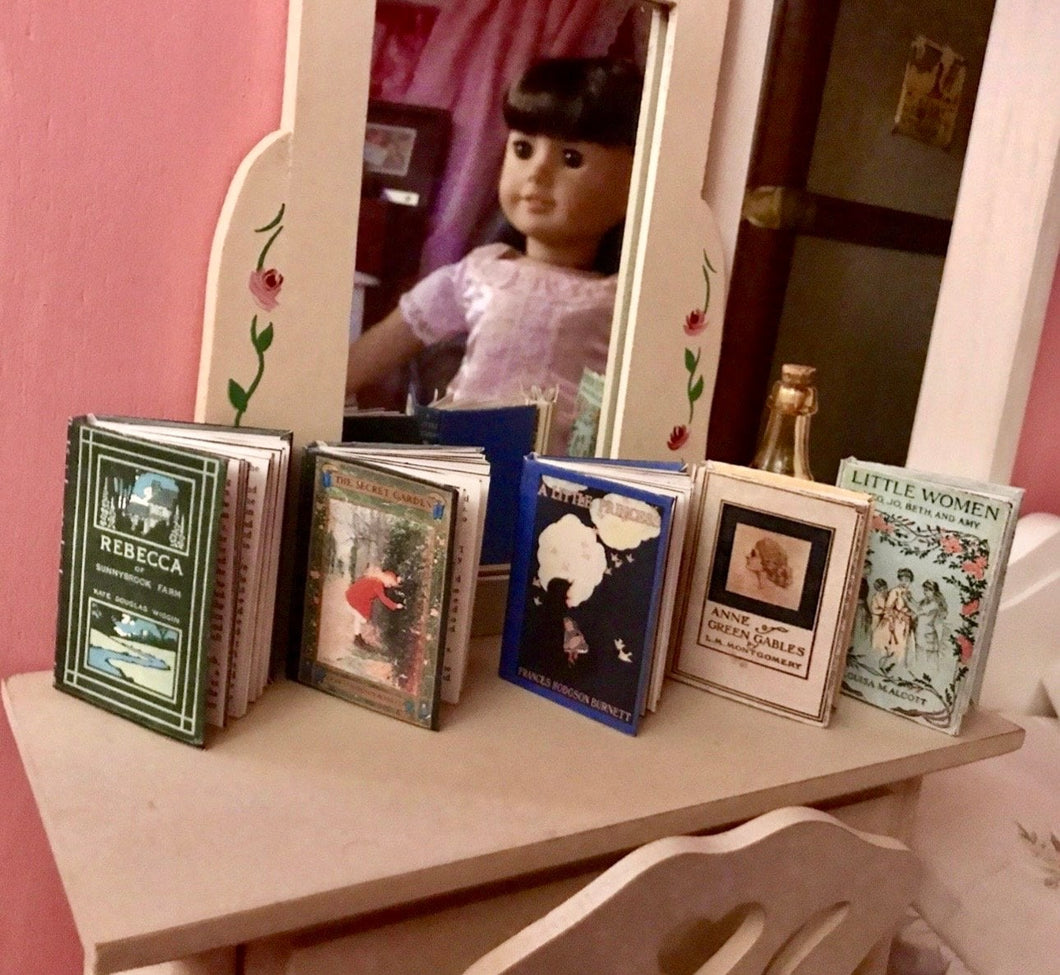 Miniature Classic Books for American Girl Samantha 18 in Doll Book 1:3 Scale