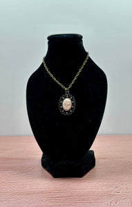 Pink Cameo Necklace for 18 inch American Girl Dolls