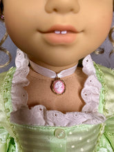 Load image into Gallery viewer, Pink Cameo Choker Necklace for 18inch Dolls | Doll Jewelry | Historical Doll | Historical Doll
