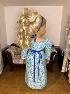 Regency Era Gown for 18 inch American Girl Doll Caroline