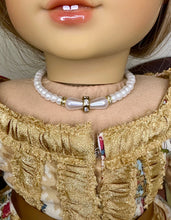 Load image into Gallery viewer, Fancy Pearl and Diamond Necklace for 18 inch Dolls | Doll Jewelry | A*G Dolls
