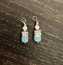 Load image into Gallery viewer, Light Blue Auqua Earring Dangles for 18 inch Dolls (Dangles Only)
