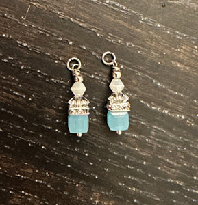 Light Blue Auqua Earring Dangles for 18 inch Dolls (Dangles Only)