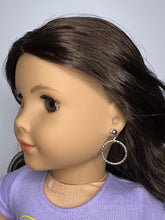 Load image into Gallery viewer, Silver Hoop Earring Dangles for 18 inch Dolls DANGLES ONLY
