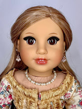 Load image into Gallery viewer, Pearl and Diamond Gold Bead Necklace for 18 inch Dolls | Doll Jewelry | A*G Dolls
